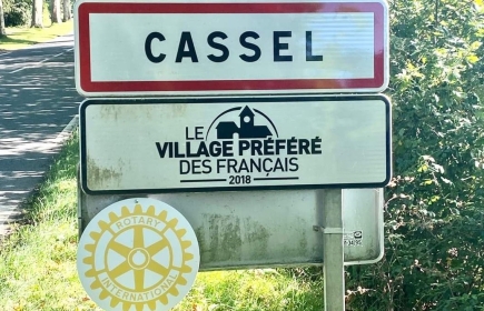 Cassel à désormais sa roue rotarienne aux 6 entrées de la ville
Merci à Mr le maire et les services techniques 👍👍