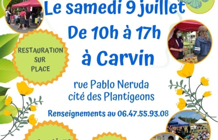 La cité des Plantigeons, à Carvin, est en fête ce samedi 9 juillet 2022.